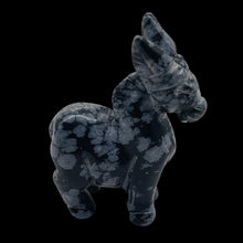Load image into Gallery viewer, Hand-Carved Standing Donkey Burro | 1 Figurine | | 42x21x19mm | Black White
