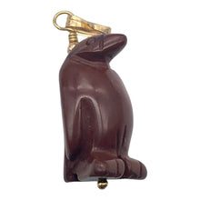 Load image into Gallery viewer, March of The Penguins Jasper Carved Bead &amp; 14Kgf Pendant| 1 3/8&quot; Long| Red |
