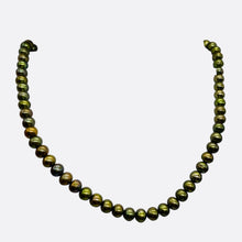 Load image into Gallery viewer, Fresh Water Pearls Round 16&quot; Strand | 6mm | Iridescent Olive | 74 Pearls |
