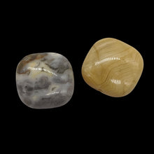 Load image into Gallery viewer, Two Beads of Wild Crazy Lace Agate Square Coin Beads 9225
