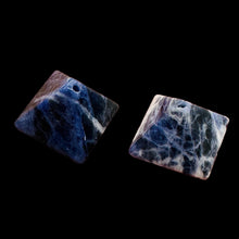 Load image into Gallery viewer, 2 Hand Carved Sodalite Pyramid Beads 9289SO
