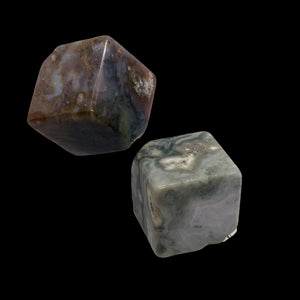 2 Ocean Jasper 14x14x14mm Cubes 1408