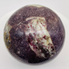 Load image into Gallery viewer, Garnet Crystal 1583g Sphere | 4 1/2&quot; - 3lbs 6oz | Red White | 1 Collector&#39;s Item |
