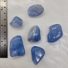 Load image into Gallery viewer, Chalcedony Gemstone 53g Nuggets | 30x22x11 to 17x16x15mm |Blue | 6 Pendant Beads
