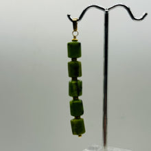 Load image into Gallery viewer, Nephrite Jade 14K Gold Filled Pendant | Green | 2 1/2&quot; Long |
