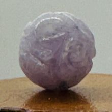 Load image into Gallery viewer, Jade AAA Carved Round Bead | 12mm | Lavender | 1 Bead

