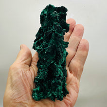 Load image into Gallery viewer, Natural Green Malachite Crystalline Display Specimen 386g 128x92x50mm

