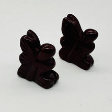 Load image into Gallery viewer, 2 Brecciated Jasper Pixie Fairy Animal Beads | 21x16x7mm | Red
