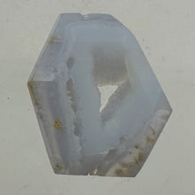 Load image into Gallery viewer, Chalcedony Druzy 35ct Designer Cut Pendant Bead| 29x22x7mm| Blue|1 Pendant Bead|
