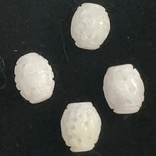 Load image into Gallery viewer, Jade AAA Carved Barrel Bead | 11x9mm | Lavender | 1 Bead |
