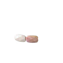 Load image into Gallery viewer, Two (2) Pink Mookaite Faceted 25x18mm Rectangular Beads
