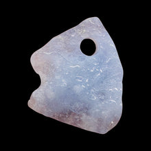 Load image into Gallery viewer, Druzy Blue Chalcedony Designer Pendant Bead | 89cts | 44x26x8mm | 1Bead |
