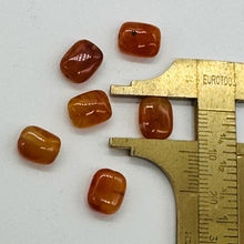 Load image into Gallery viewer, Luscious! Six Natural Carnelian Agate Focal Beads 8943
