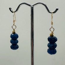 Load image into Gallery viewer, Designer Blue Sodalite 14K Gold Filled Dangle Earrings 1 1/4 Inch Drop

