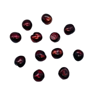 12 Smoldering Burgundy Freshwater Pearls 8318