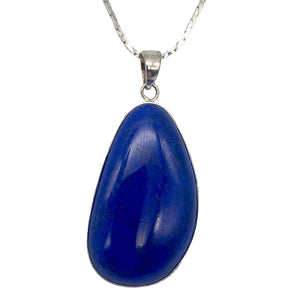 Royal! AAA Lapis Lazuli & Silver Pendant! 7797