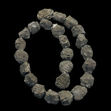 Load image into Gallery viewer, Pyrite Crystals Nugget Strand | 22x15x11 to 17x14x9mm | Silver Gold | 24 Beads|
