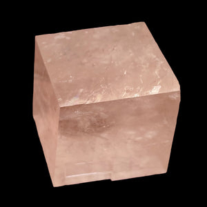 Optical Calcite Iceland Spar 25g Rectangular Prism | 22x20x19mm | Clear Pink |