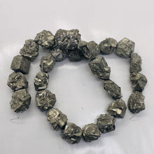 Load image into Gallery viewer, Pyrite Crystals Nugget Strand | 22x16x9 to 15x12x12mm | Silver Gold | 25 Beads|
