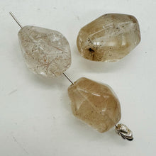 Load image into Gallery viewer, Rutilated Quartz Incredible Centerpiece Beads | 22x16 to 19x14mm | 3 Beads |
