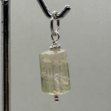 Load image into Gallery viewer, Natural Watermelon Tourmaline Sterling Silver Pendant | Pale Green, Pink. Clear|

