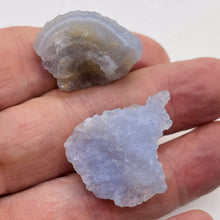 Load image into Gallery viewer, Blue Chalcedony 20g Druzy Nugget Beads| 30x24x16 to 27x25x17mm | Blue | 2 Beads|
