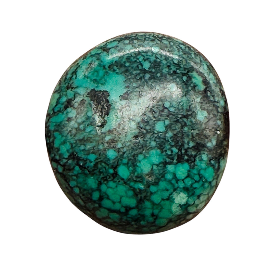 Turquoise Natural Focal 18g Nugget Bead | 32x30x13mm | Blue, Black | 1 Bead |