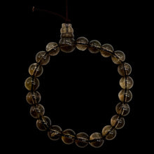 Load image into Gallery viewer, Smoky Quartz 7&quot; Strung Strand Round Beads | 8mm | Smoky Clear | 21 Beads |
