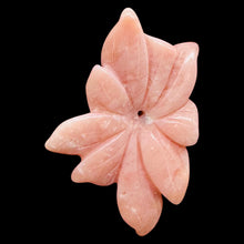 Load image into Gallery viewer, Rare Pink Peruvian Opal Flower Pendant Bead 25ct 34mm Carved Natural Gemstone
