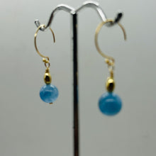 Load image into Gallery viewer, Aquamarine 14K Gold Filled Dangle Earrings | 1" Long | Blue | 1 Pair |
