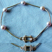 Load image into Gallery viewer, Supple Smooth As Satin Delicate Pink Pearl &amp; 14Kgf Bracelet 400002
