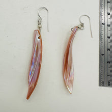 Load image into Gallery viewer, Designer Pink Mussel Shell Sterling Silver Earrings | 2 1/2&quot;Long |
