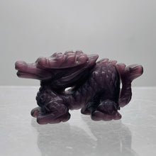 Load image into Gallery viewer, Crouching Dragon Opalized Glass Dragon Figurine
