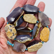Load image into Gallery viewer, Chrysocolla Agate Faceted Free Form | 29x18x15 to 35x19x12mm | Lavender Clear |
