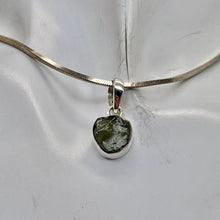 Load image into Gallery viewer, Moldavite 9.731ct Sterling Silver Round Pendant | 3/4&quot; Long | Green | 1 Pendant|
