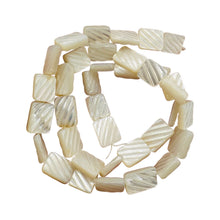 Load image into Gallery viewer, Premium Carved White Mother of Pearl Bead Strand 104363
