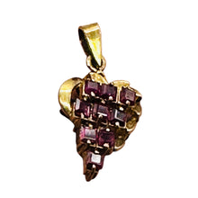 Load image into Gallery viewer, Ruby Gemstone Vermeil Pendant Necklace | Red | 1 inch long | 1 Pendant |
