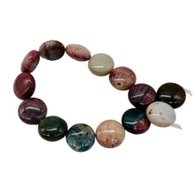 Load image into Gallery viewer, Exotic Imperial Jasper Half Strand Coin Beads | 14x7mm | 14 Beads |
