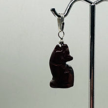 Load image into Gallery viewer, Brecciated Jasper Wolf Pendant Necklace | Semi Precious Stone Jewelry | Silver |
