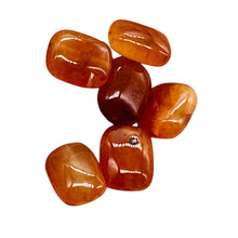 Load image into Gallery viewer, Luscious! Six Natural Carnelian Agate Focal Beads 8943
