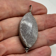 Load image into Gallery viewer, Australian Mookaite 40x20x6mm Marquise Cut Pendant | 2 1/4&quot; Long | Gray, White |
