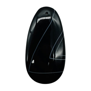 Sardonyx Large Designer Teardrop Pendant Bead| 65x34x6mm | Black.White | 1 Bead|