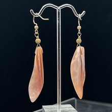 Load image into Gallery viewer, Designer Pink Mussel Shell 14K Gold Filled Earrings | 2 1/2&quot; Long |
