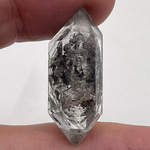 Quartz Shaman Double Terminated 29cts Crystal | 32x11mm | Clear with Inclusions|