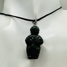 Load image into Gallery viewer, Kambaba Stone Goddess Pendant Necklace | 3/4&#39; Long | Green, Black | 1 Pendant |
