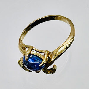 Tanzanite Oval Gemstone 14K Gold Ring | 1.25ct | Size 6 | Blue | 1 Ring |