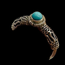 Load image into Gallery viewer, Blue Turquoise Tahitian Style Sterling Silver Ring Size 6.75
