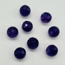 Load image into Gallery viewer, Amethyst AAA Faceted Round Bead Parcel | 10mm | Purple | 8 Beads |
