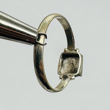 Load image into Gallery viewer, Blue Topaz Sterling Silver Ring Size 7.25 Natural Square Gemstone USA
