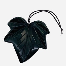 Load image into Gallery viewer, Jasper Carved Pendant Leaf Bead | 50x50x9mm | Dark Green | 1 Bead |
